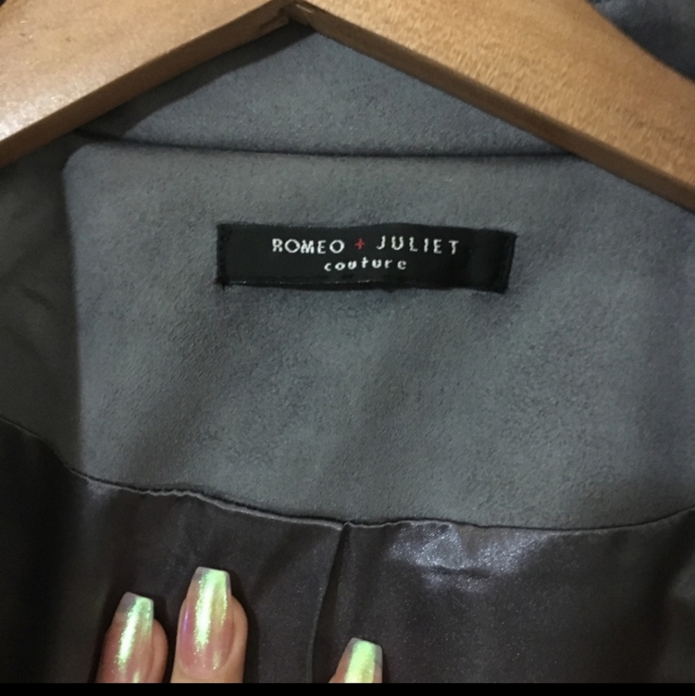 Romeo & Juliet Couture Vegan Suede Jacket - Picture 2 of 15